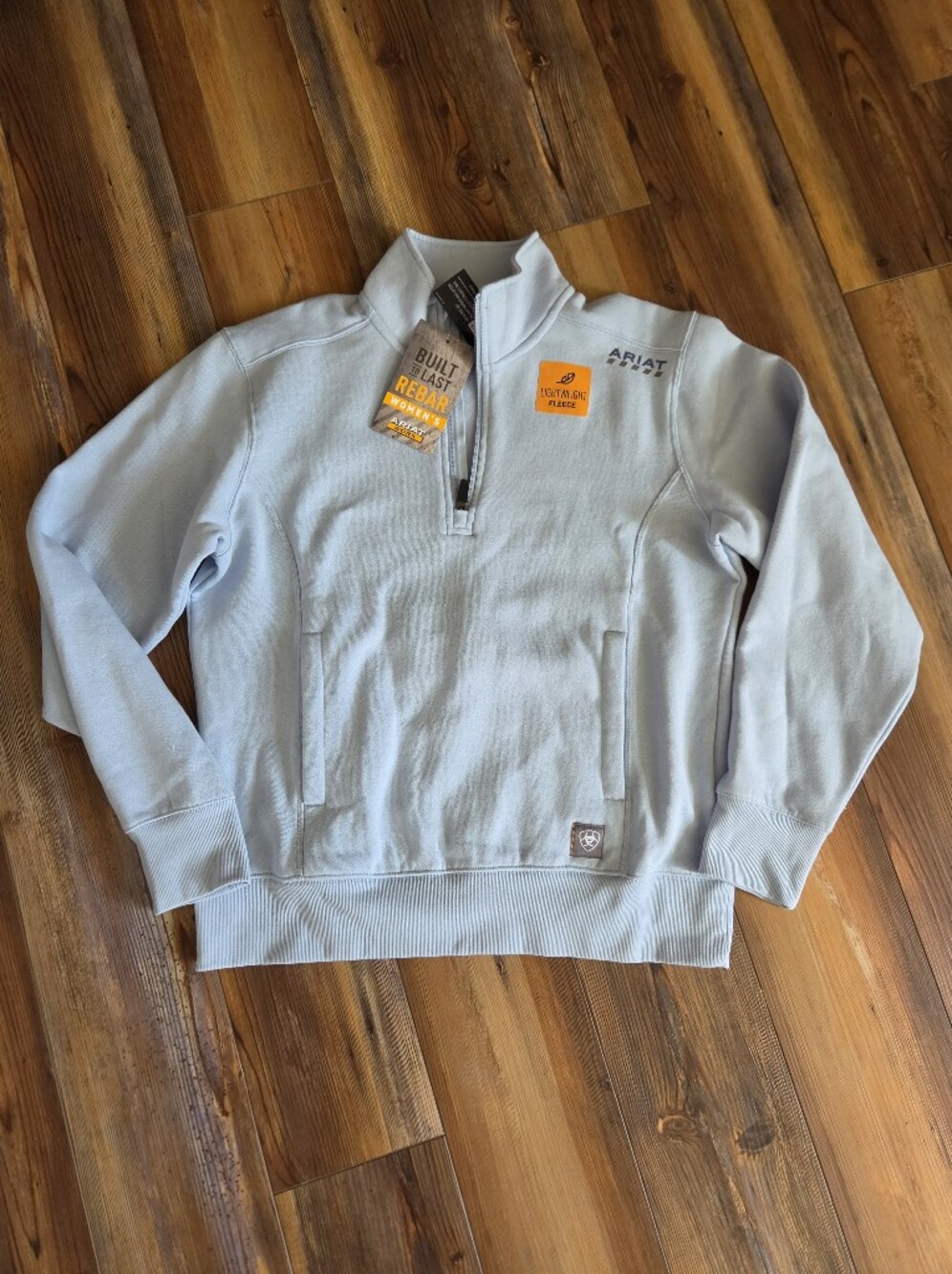 Ariat Women's Light Blue Half-Zip Pullover Sweatshirt